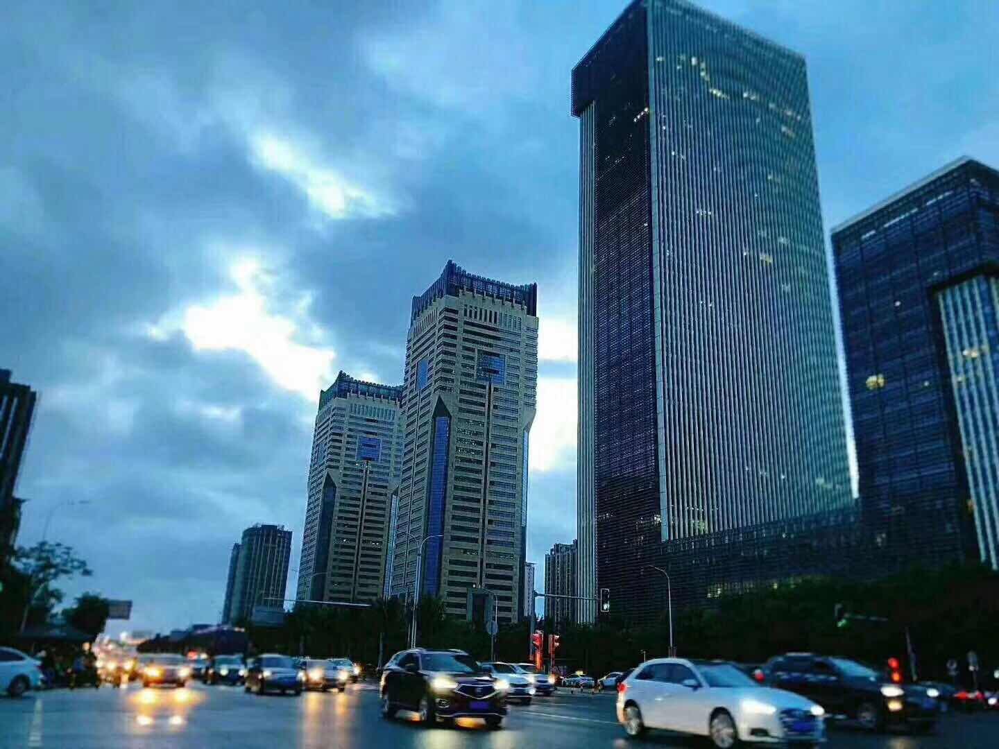 海口地标建筑海航大厦夜景_凤凰网