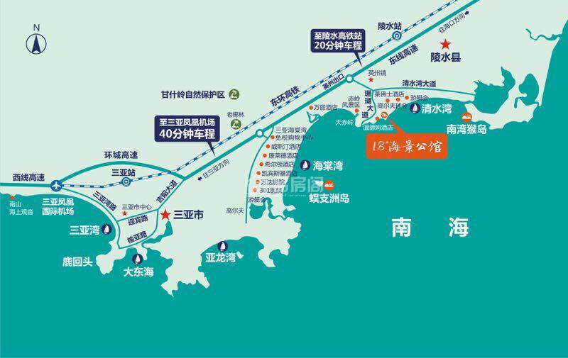 18°海景公馆-交通图