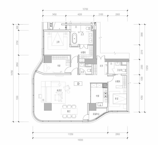 新希望D10建筑面积200㎡户型图