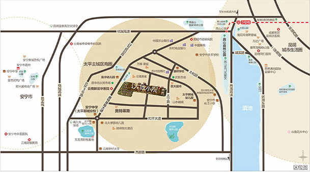 海伦堡大城小院交通图