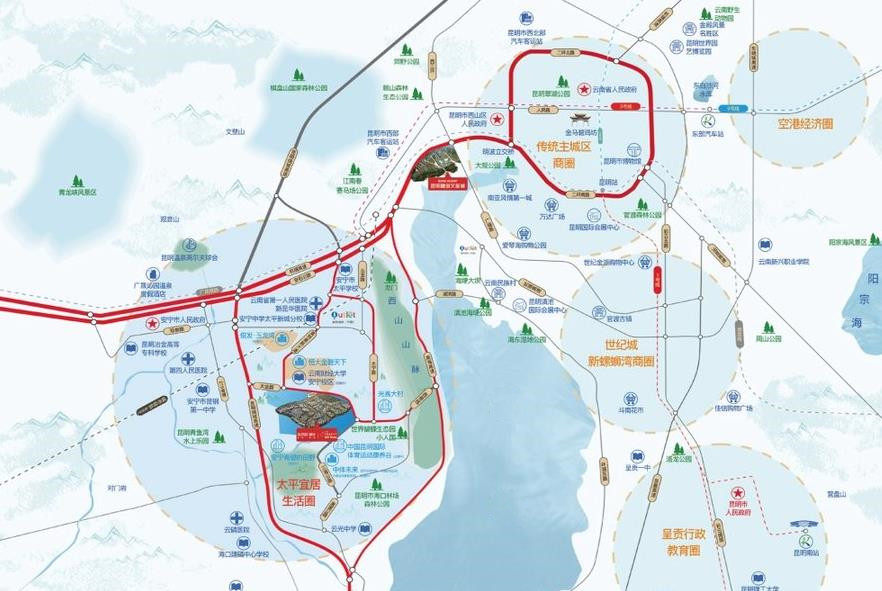 融创雁来湖小镇交通图