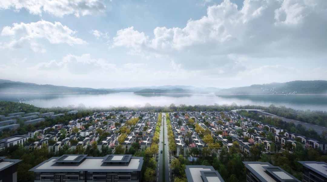 中铁诺德山海春风效果图