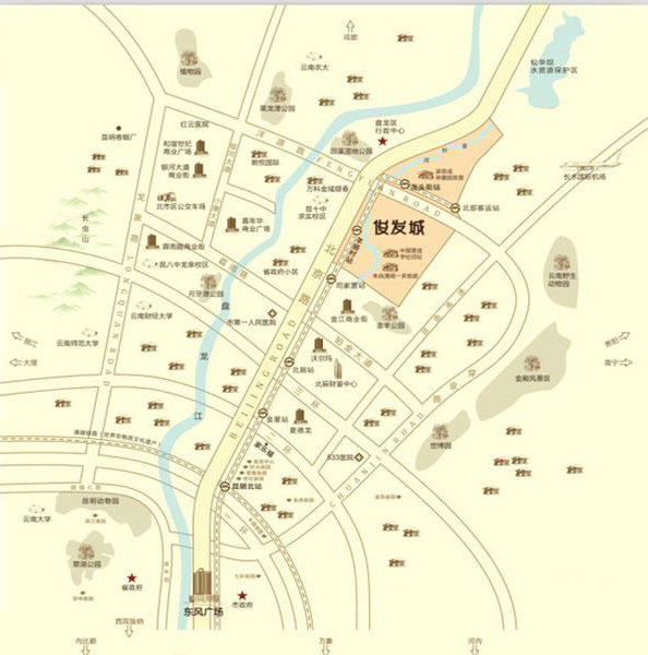 俊发城交通图