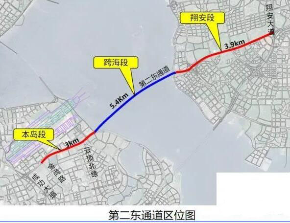 3月10日,厦门第二东通道(翔安大桥)工程首件中节墩身成功完成对接