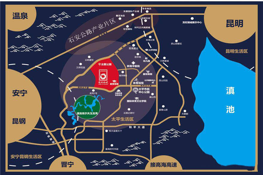 龙旺瑞城交通图