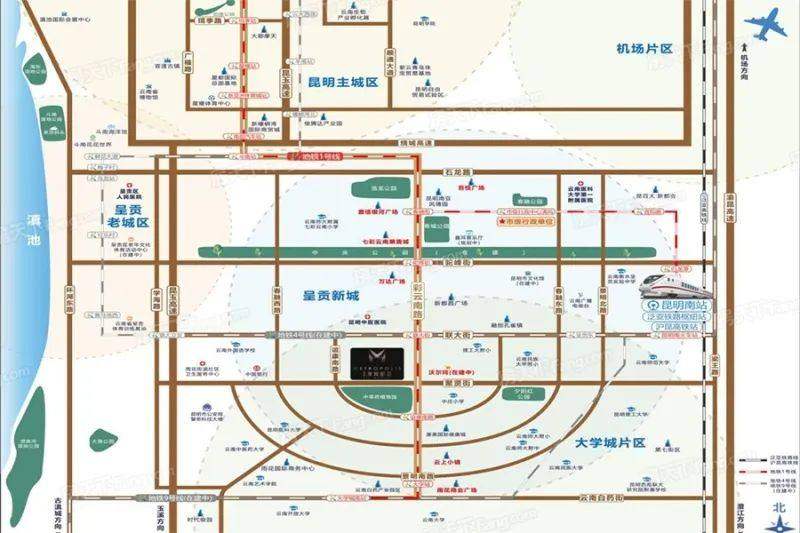 鹏欣漫城都荟交通图