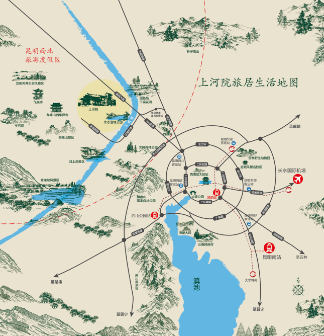 上河院交通图