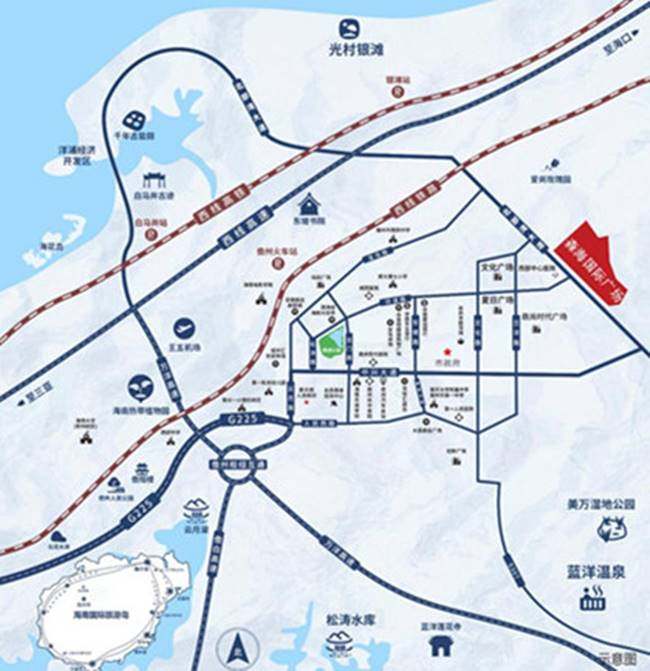 融创森海西岸汇交通图