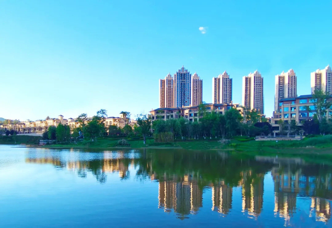 恒大昆海湖实景图