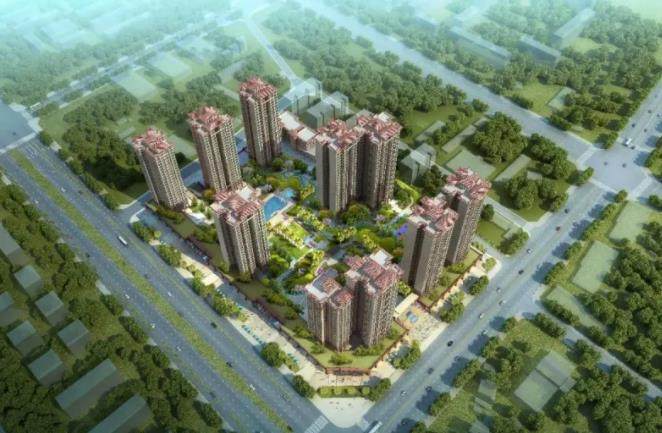 万华城市花园建筑面积74-114㎡书香华宅 均价14000元.