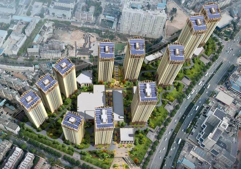 碧桂园龙腾世家实景效果合成图